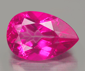 Impresionante piedra preciosa suelta de topacio rosa natural en forma de pera de 1,60 ct - 3