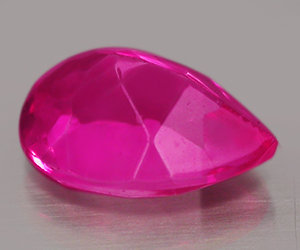 Impresionante piedra preciosa suelta de topacio rosa natural en forma de pera de 1,60 ct - 2