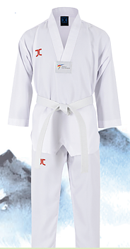 JCalicu WT Ribbad Red Label Dobok, WT godkänd 120-180 cm