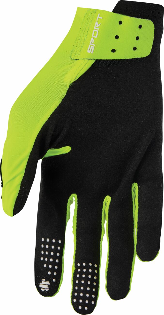 THOR SPORTMODE Riot Crosshandschoene Hi-Vis Groen - 4