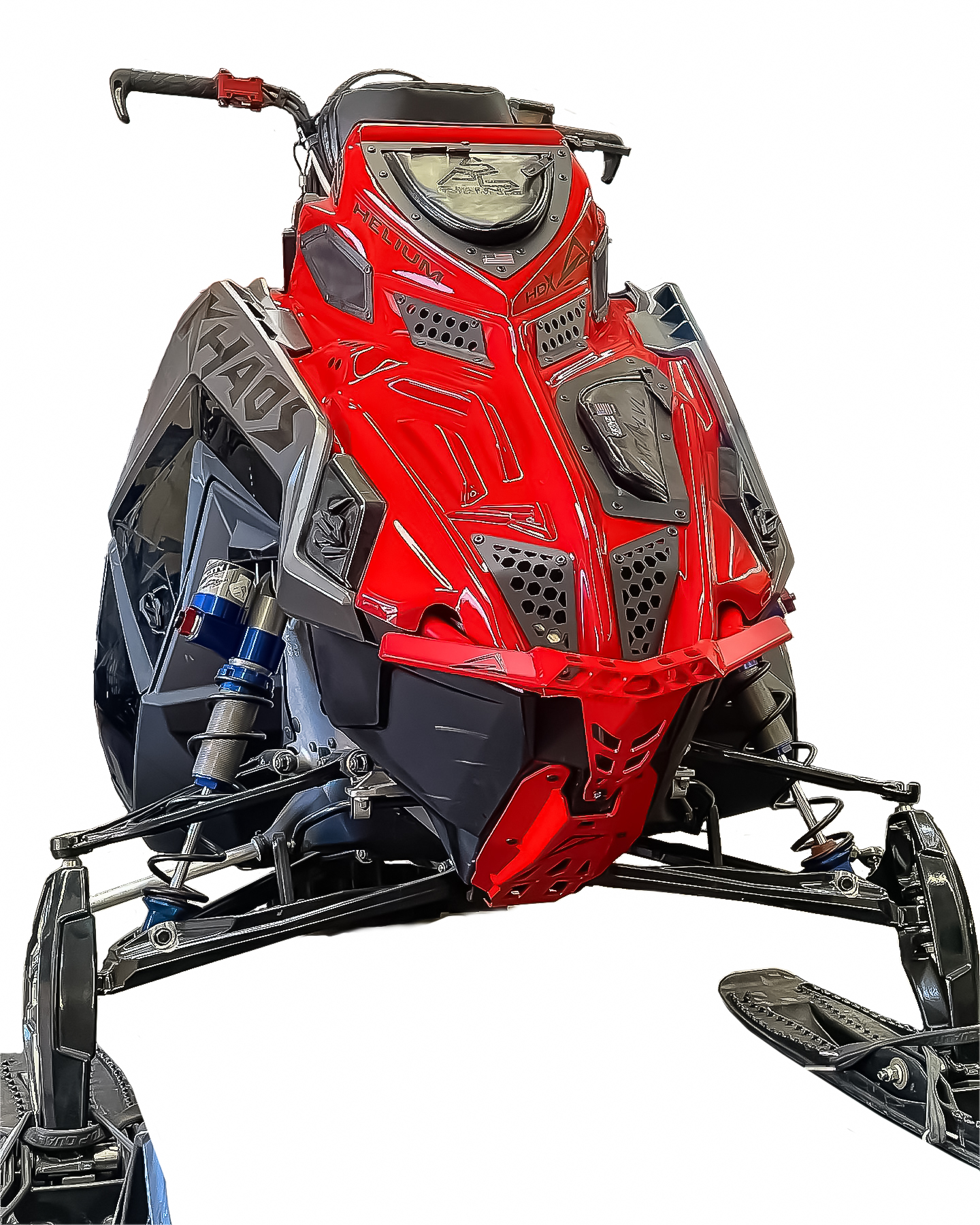 Skinz Helium huv Polaris Matryx (Fäste för 7S Display ingår) - Röd - 3