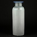 Bertil Vallien (Network 1978) White Bottle Vase wit Net Relief 21 cm