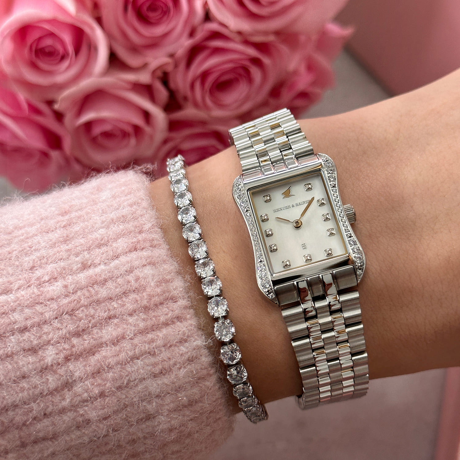 H&B Cronvas, Silver & Pearl - 9