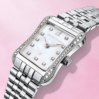 H&B Cronvas, Silver & Pearl