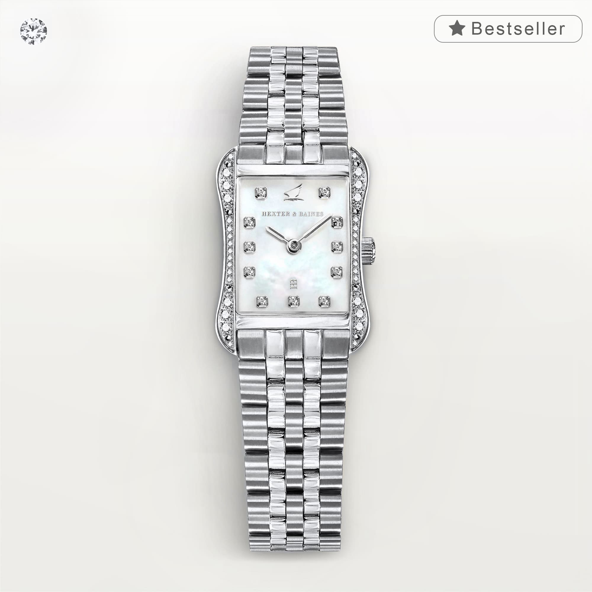 H&B Cronvas, Silver & Pearl