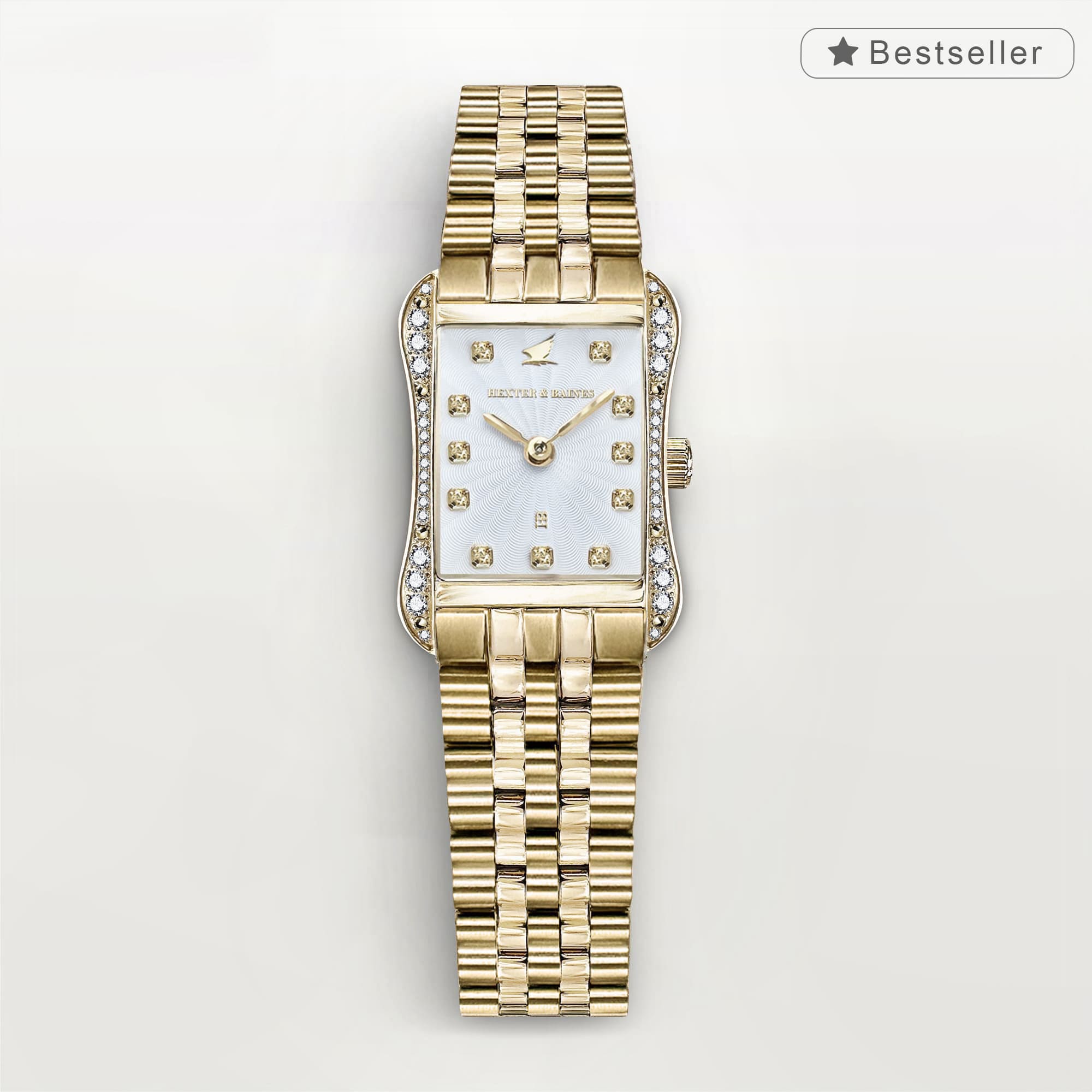 H&B Cronvas Pavé, Gold & White