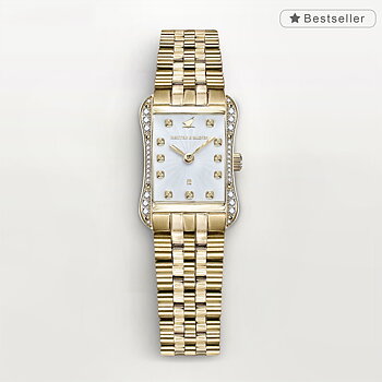 H&B Cronvas Pavé, Gold & White