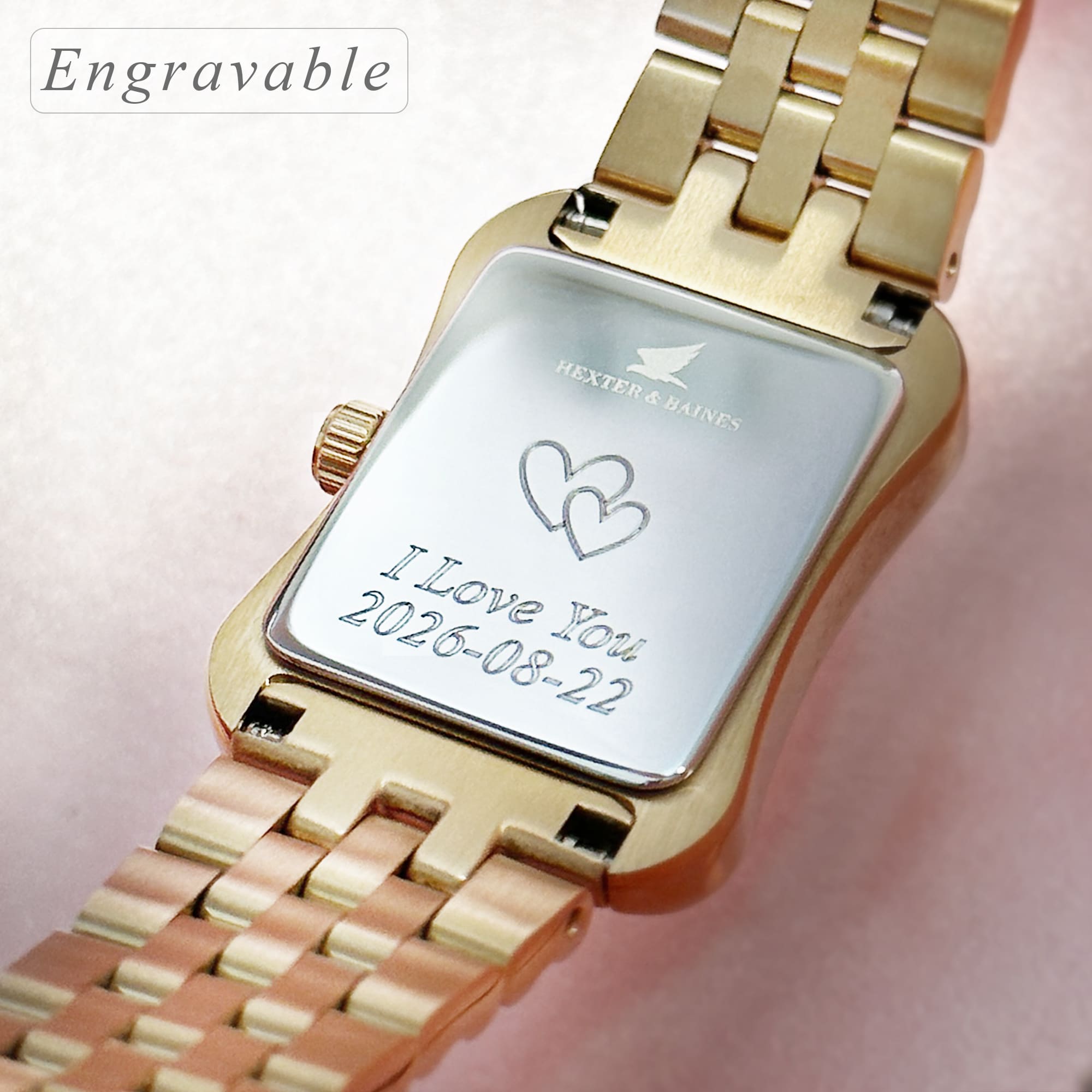 H&B Cronvas Pavé, Gold & White - 4