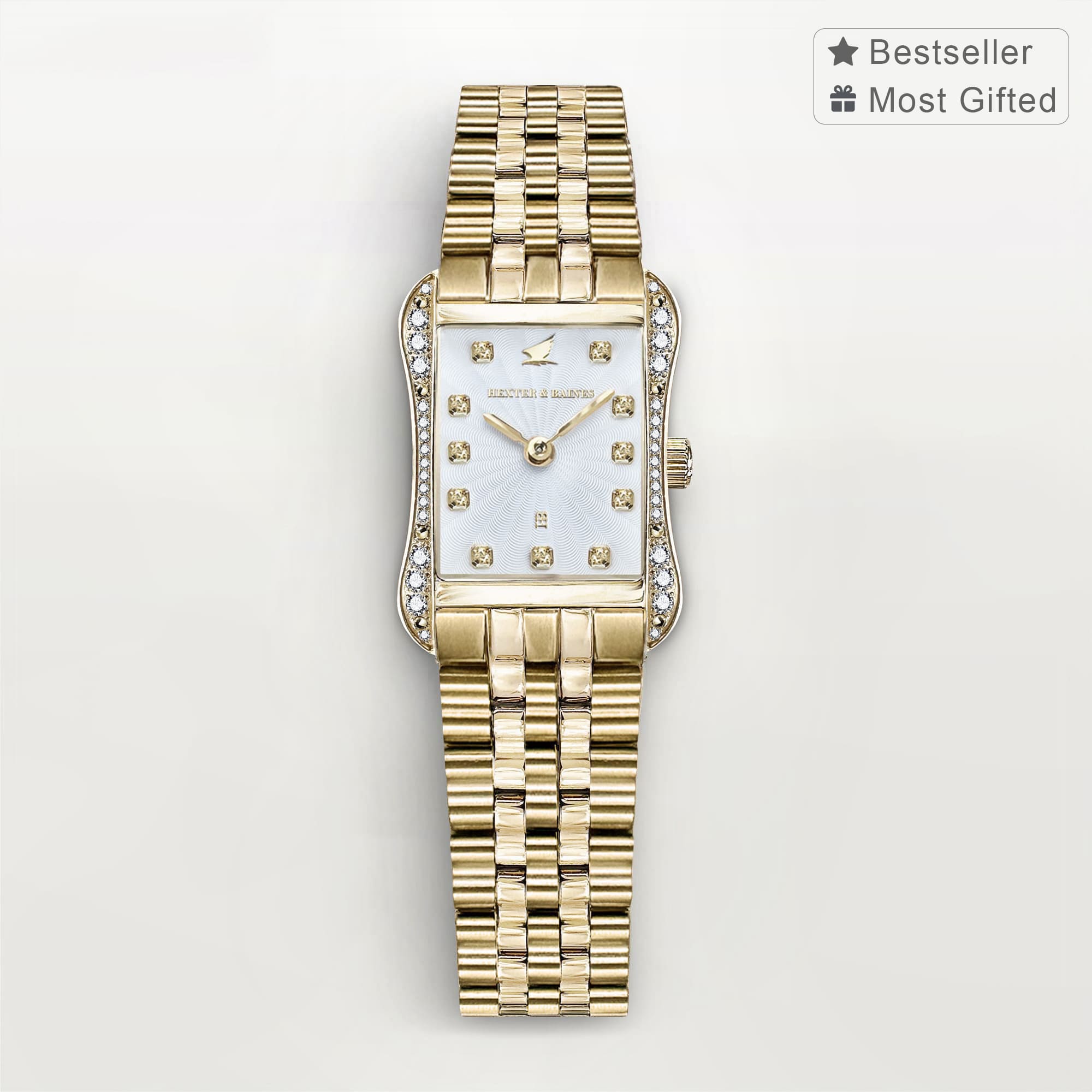 H&B Cronvas Pavé, Gold & White