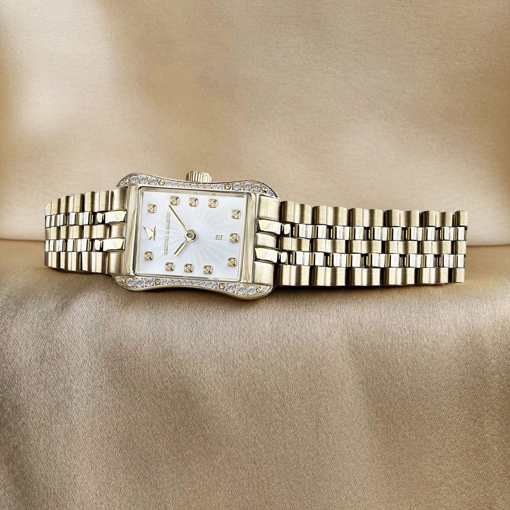 H&B Cronvas Pavé, Gold & White - 8
