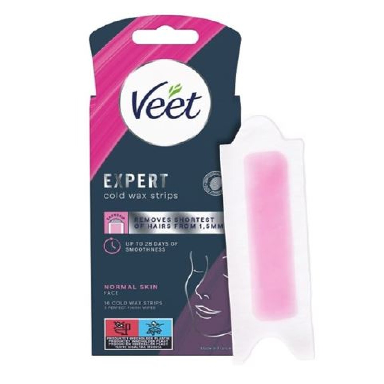 Veet Expert vaxremsor ansikte - normal hud 16 st