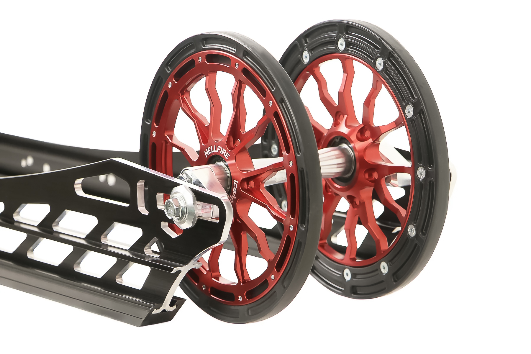 IceAge Hellfire 9" Hjul - Röd (Säljs per Styck)