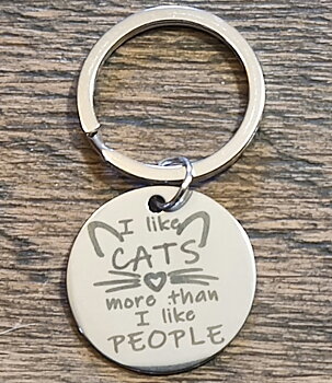 Nyckelring "I like cats... " FRAKTFRITT