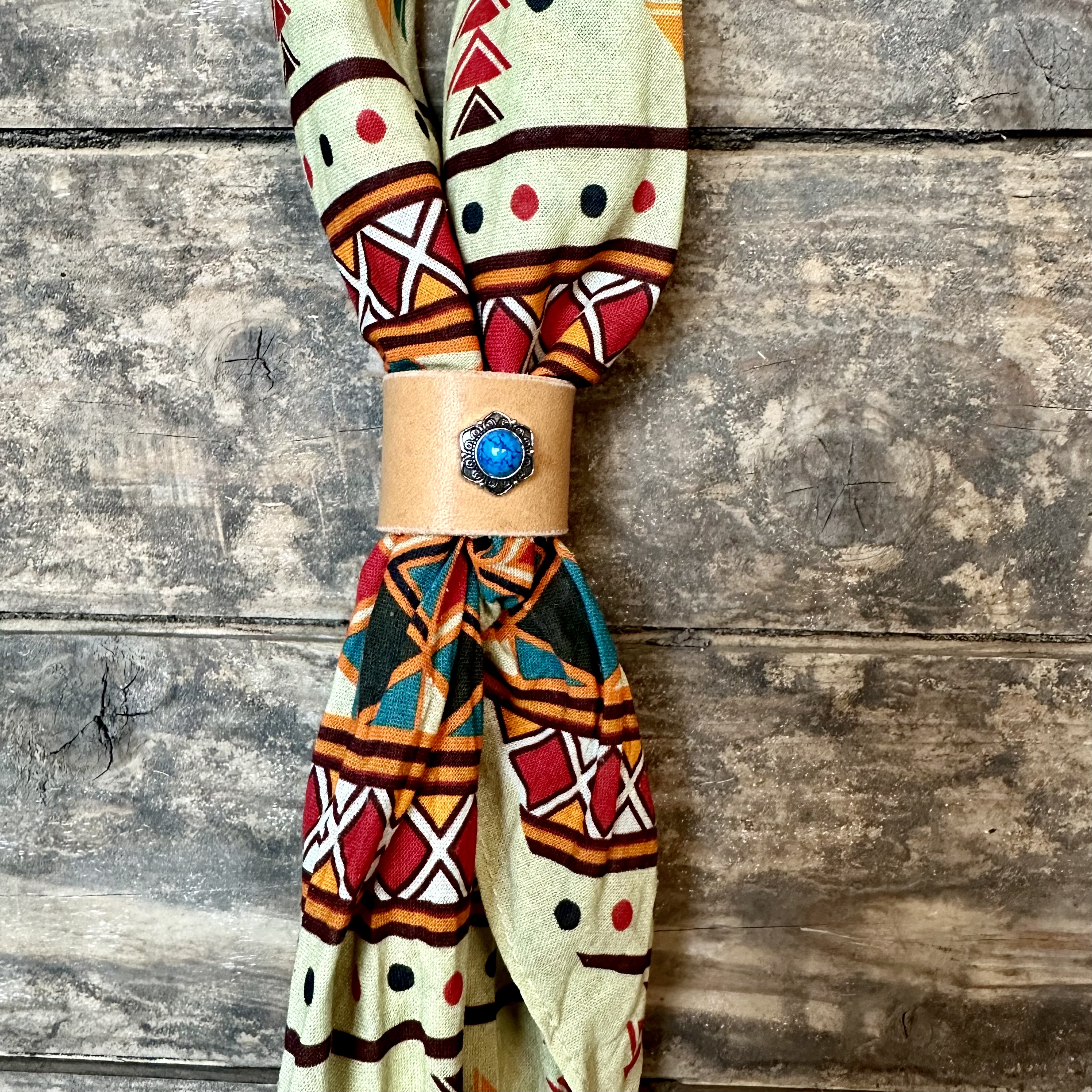Bandana bolo  turkos blomma 