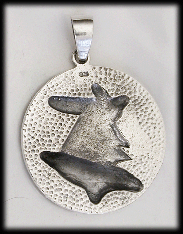 Valknut hängsmycke i Äkta silver - Odens knut. - 3