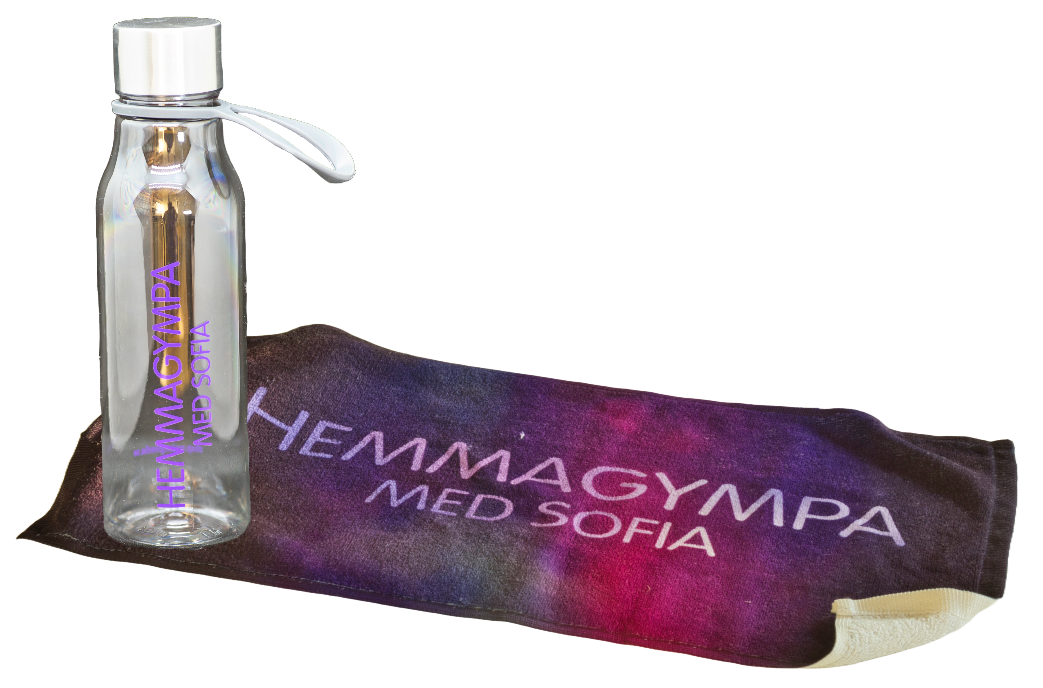 Hemmagympa - Vattenflaska & Handduk