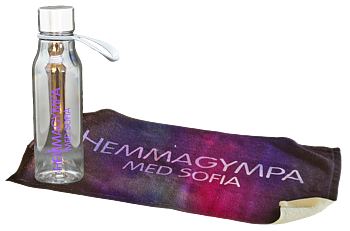 Hemmagympa - Vattenflaska & Handduk