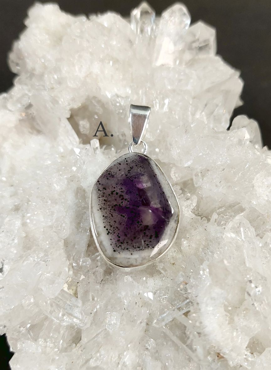 Silver Hängen Cabochon i Cacoxenit - 2