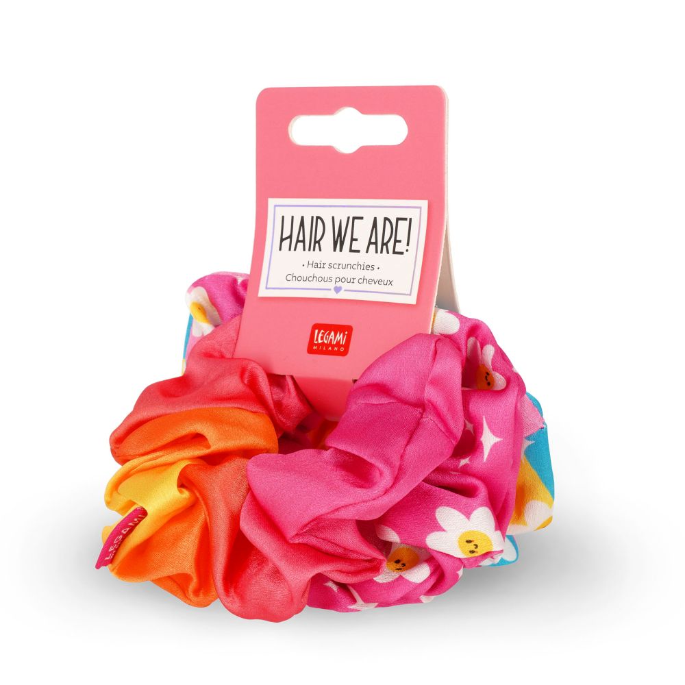 Scrunchies, Hair we are!, sæt med 3 stk. - Daisy
