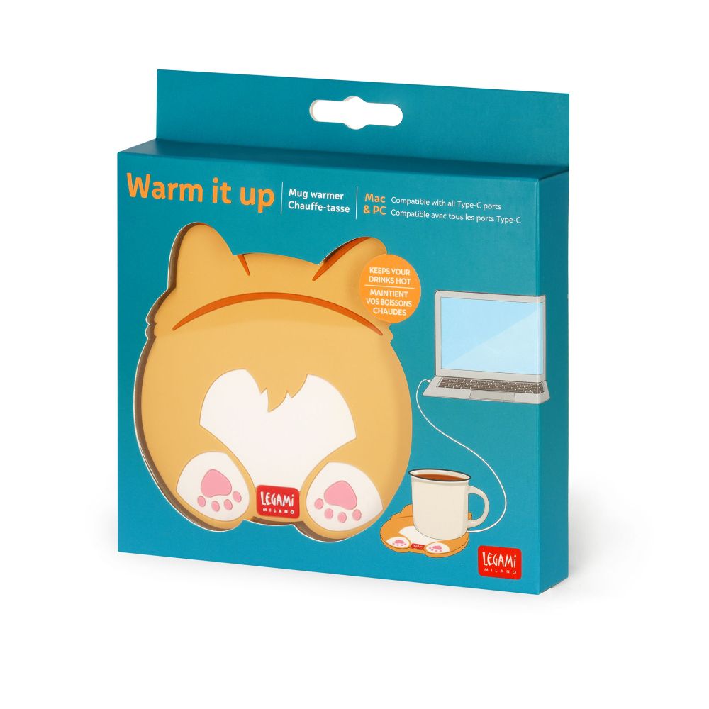 Varmeplade for krus (USB), Warm it up, Corgi - 3