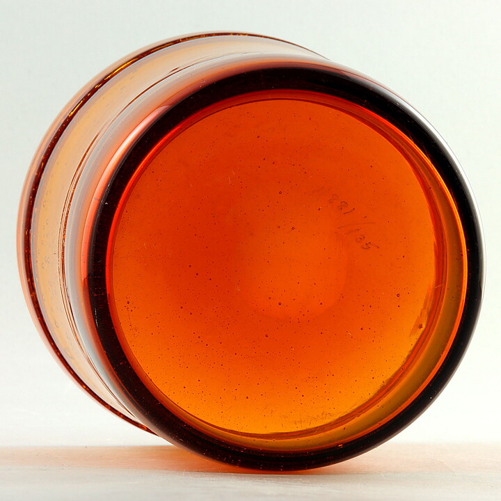Erik Höglund (1950s) Brown Cylinder Vase with Folded Top 14 cm H881/135