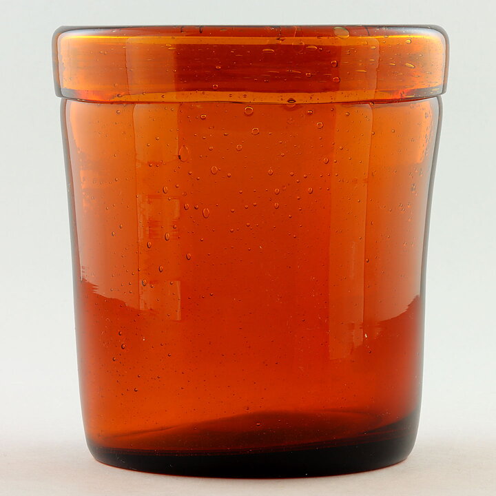 Erik Höglund (1950s) Brown Cylinder Vase with Folded Top 14 cm H881/135