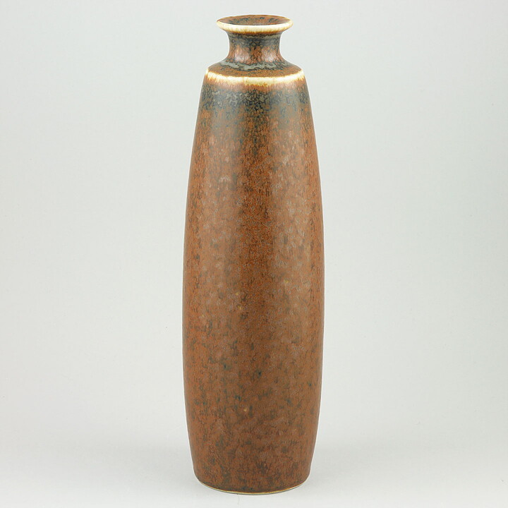 Carl-Harry Stålhane (SAK 1960s) Majestic Brown Cylinder Vase (27 cm) (2)