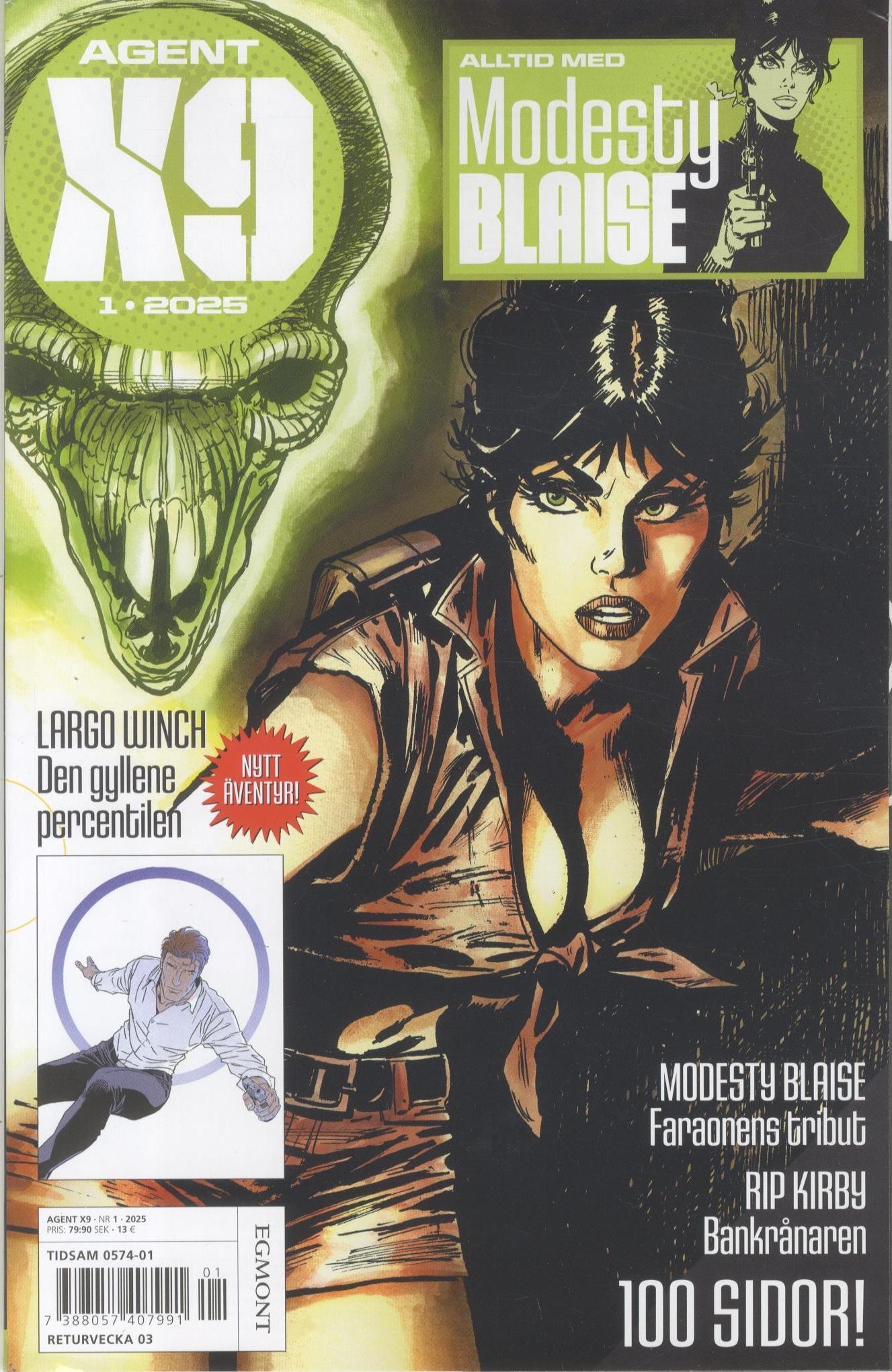 Agent X9 nr 1 2025, Modesty Blaise -  Faraonens tribut