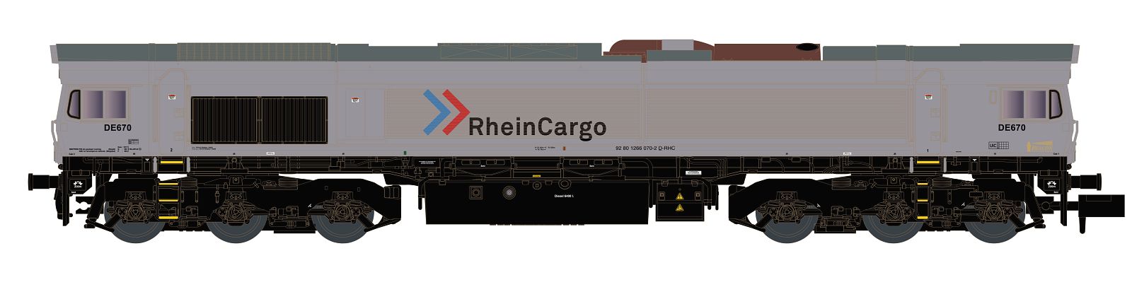Diesellok Class 66 Rheincargo,