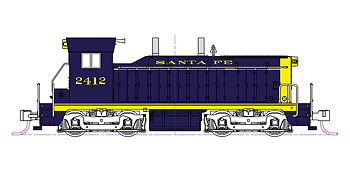 Diesellok EMD NW-2 ATSF #2412