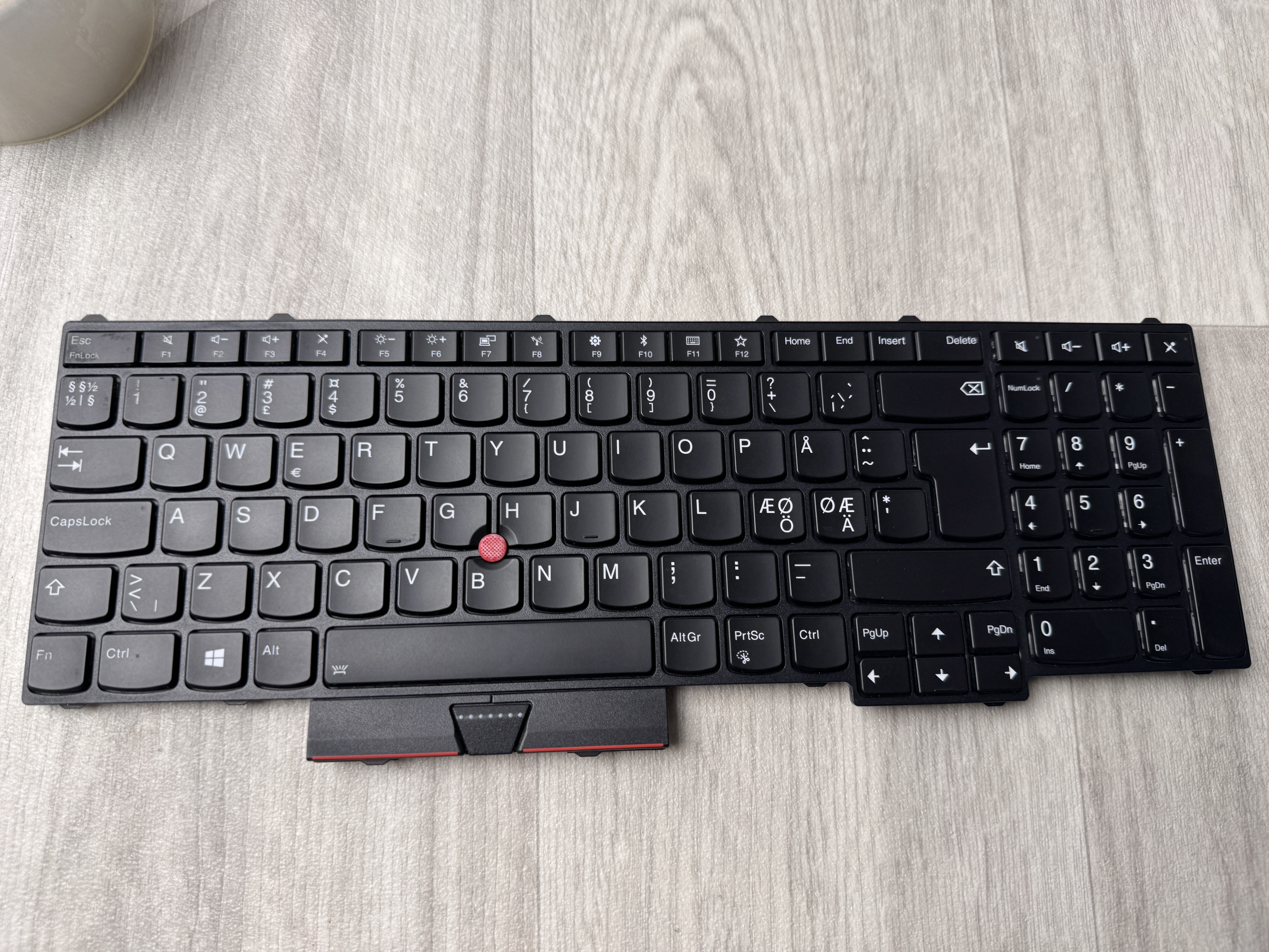 Lenovo ThinkPad P51 P71 Keyboard Nordic Black FRU 01HW322 Tangentbord