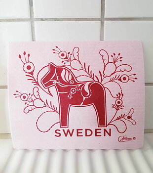 Disktrasa Dalahästar Rosa/Röd