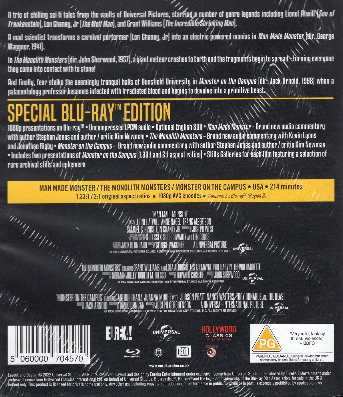 Three Monster Tales of Sci-fi Terror (ej svensk text) (Blu-ray) - 2