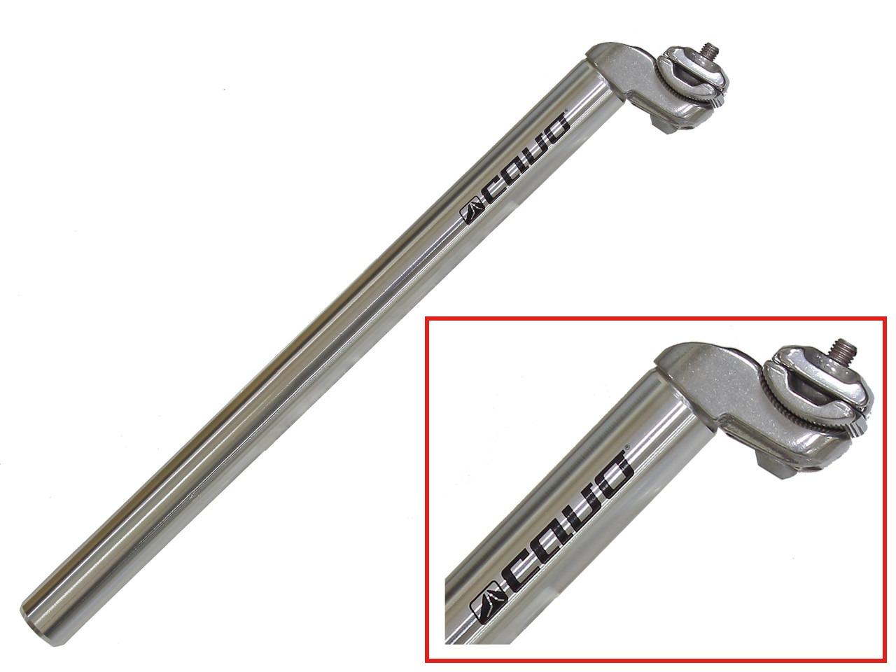 CAVO 25,4x400mm, silver, alu