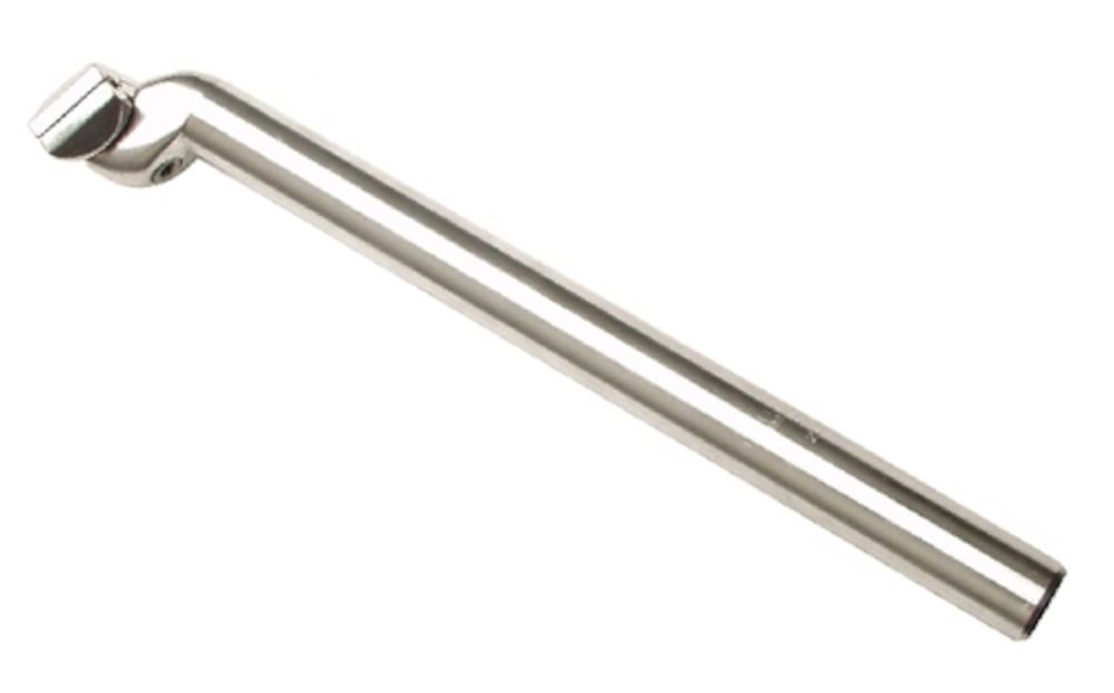 Sadelstolpe 28.6x350mm silver