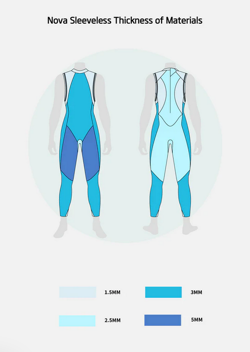 Sumarpo Nova Men's Eco Sleeveless Triathlon Wetsuit  - 6