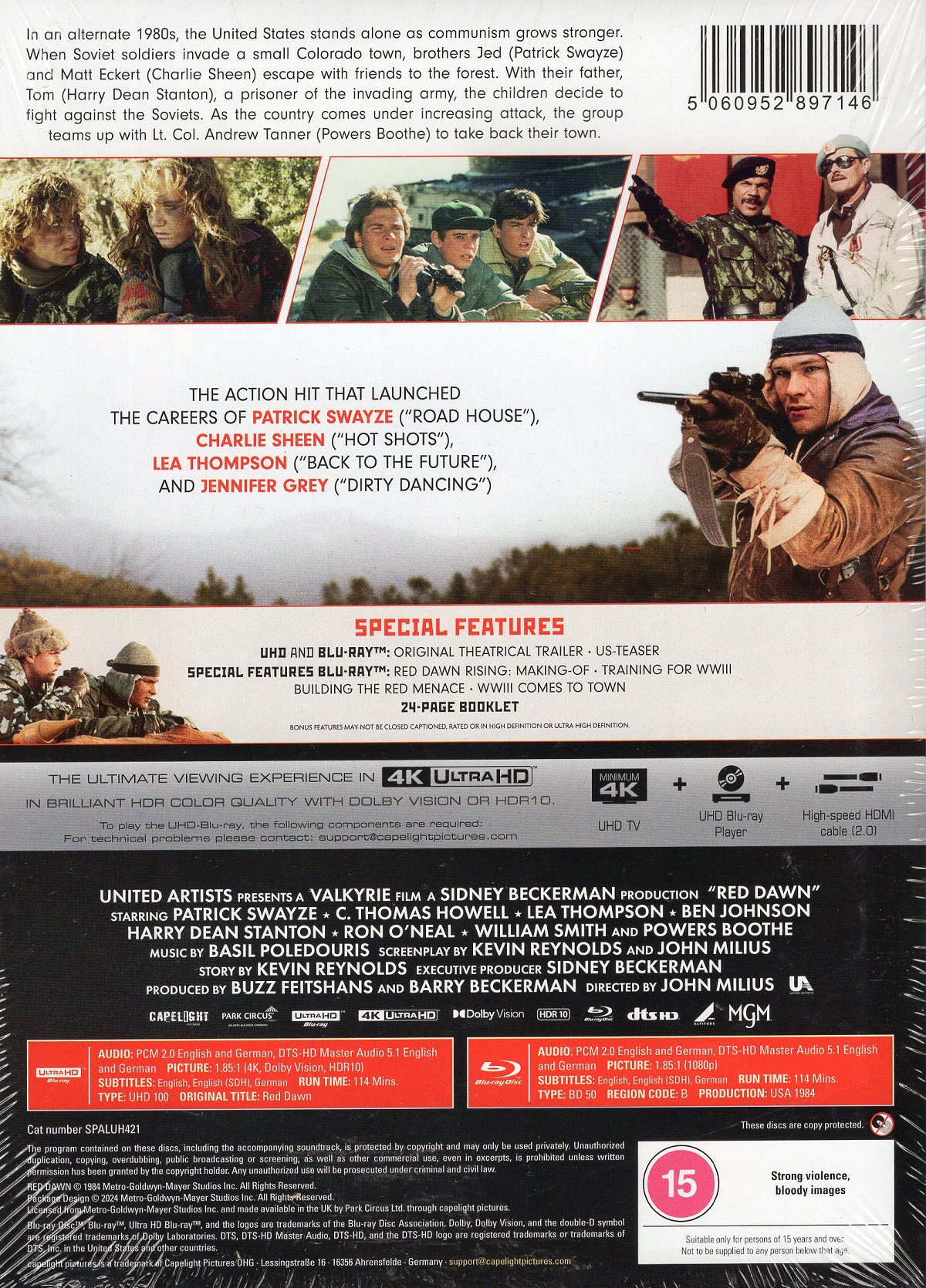 Red Dawn (Limited Edition Mediabook) (ej svensk text) (4K Ultra HD + Blu-ray) - 2