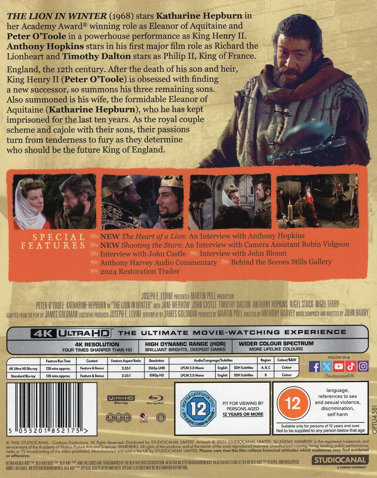Lion In Winter (ej svensk text) (4K Ultra HD + Blu-ray) - 2