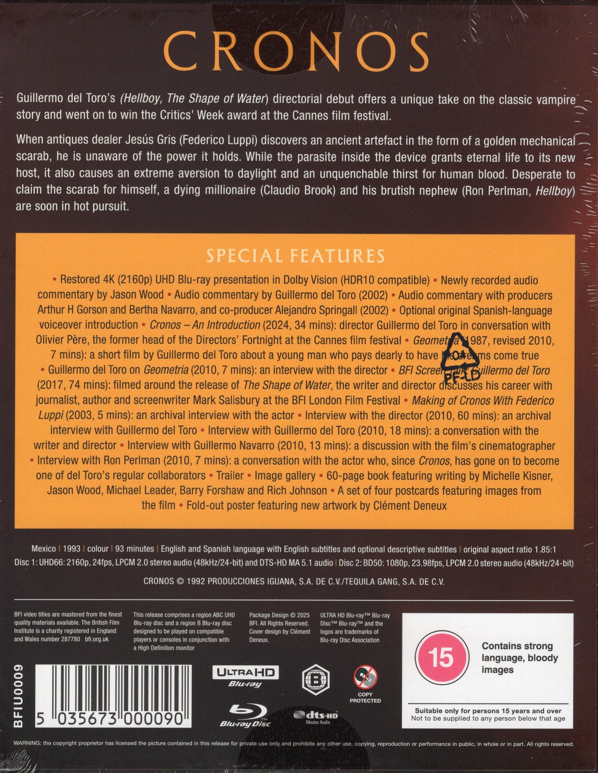 Cronos (Limited Edition) (ej svensk text) (4K Ultra HD) - 2