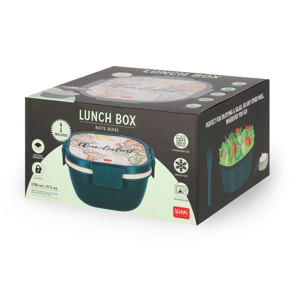 Lunchlåda med extrafack och gaffel, Travel - 2