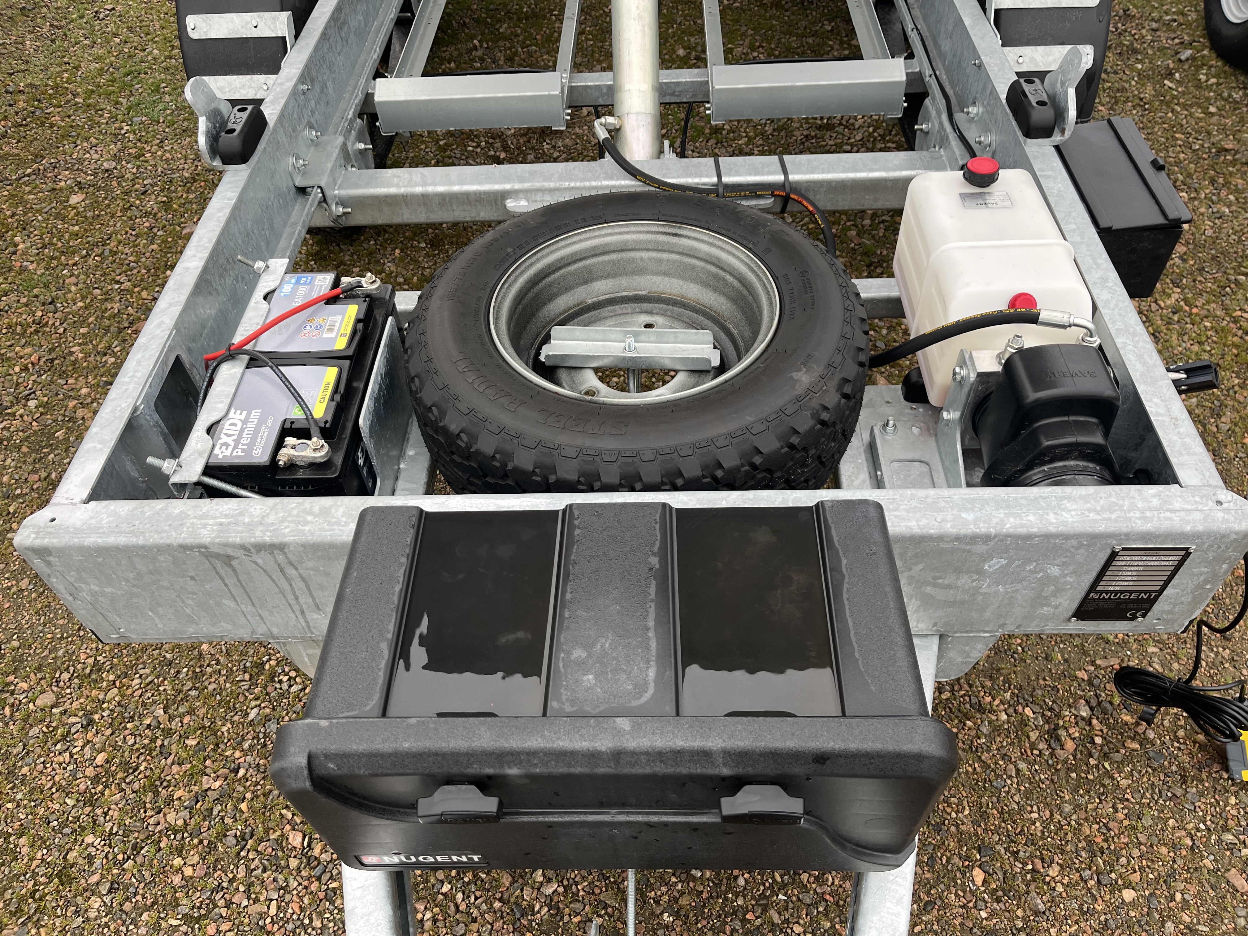 370 x 180 - 3500 kg :::  Bakåt-tipp NUGENT T3718H  ::: LAGER I KLIPPAN ::: - 2