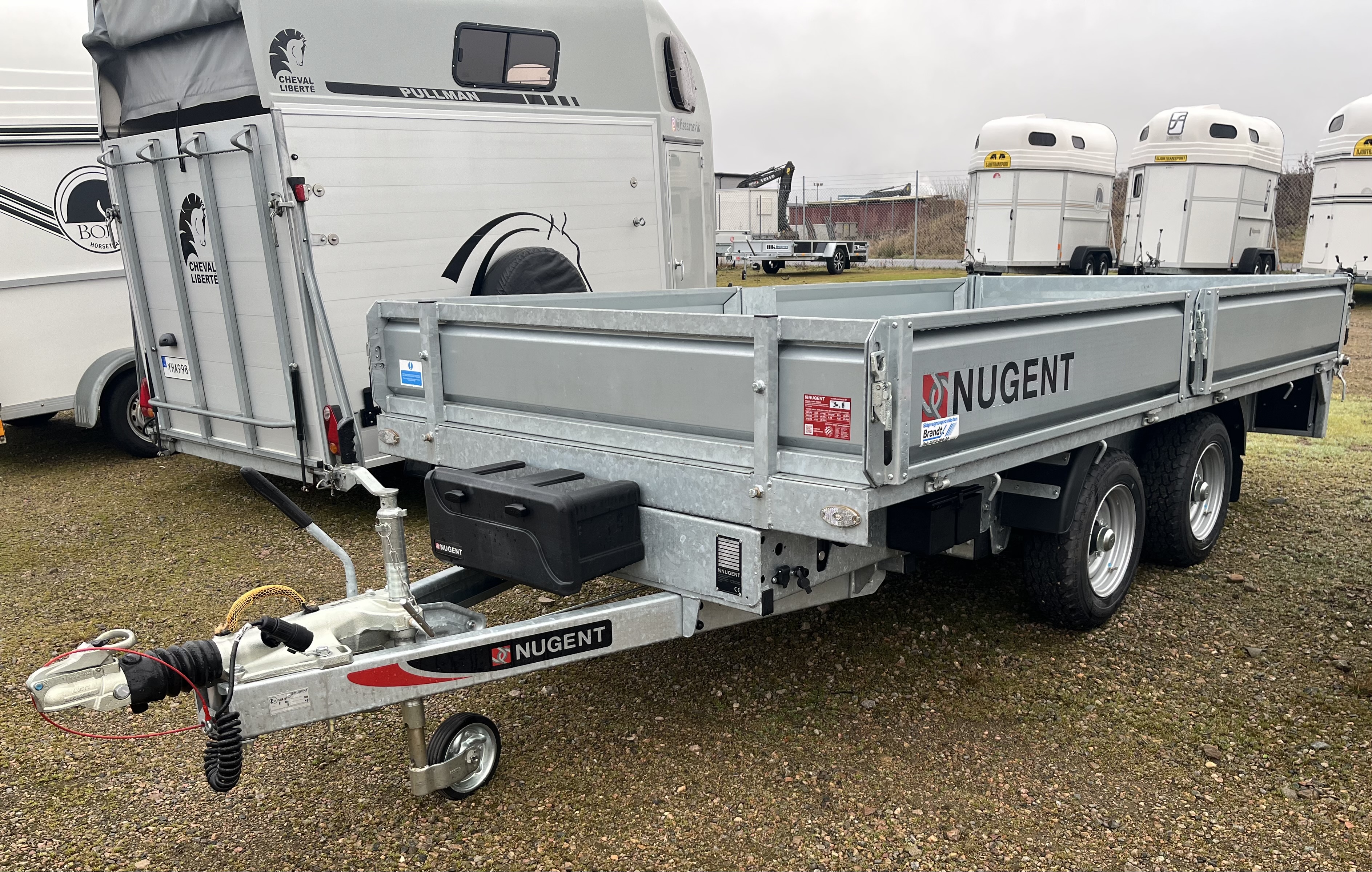 370 x 180 - 3500 kg :::  Bakåt-tipp NUGENT T3718H  ::: LAGER I KLIPPAN ::: - 12