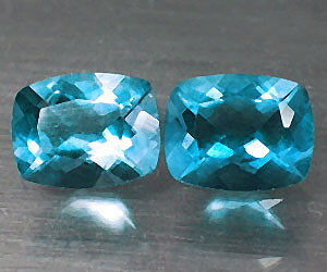4,68 ct Lujosas piedras preciosas de fluorita azul a juego muy raras