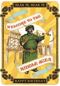 Huzzah Middle Ages Greeting Card