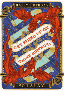 Huzzah Get Fired Up Greeting Card