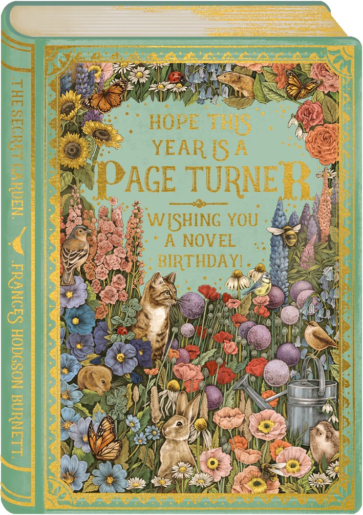 Storybook Page Turner Greeting Card