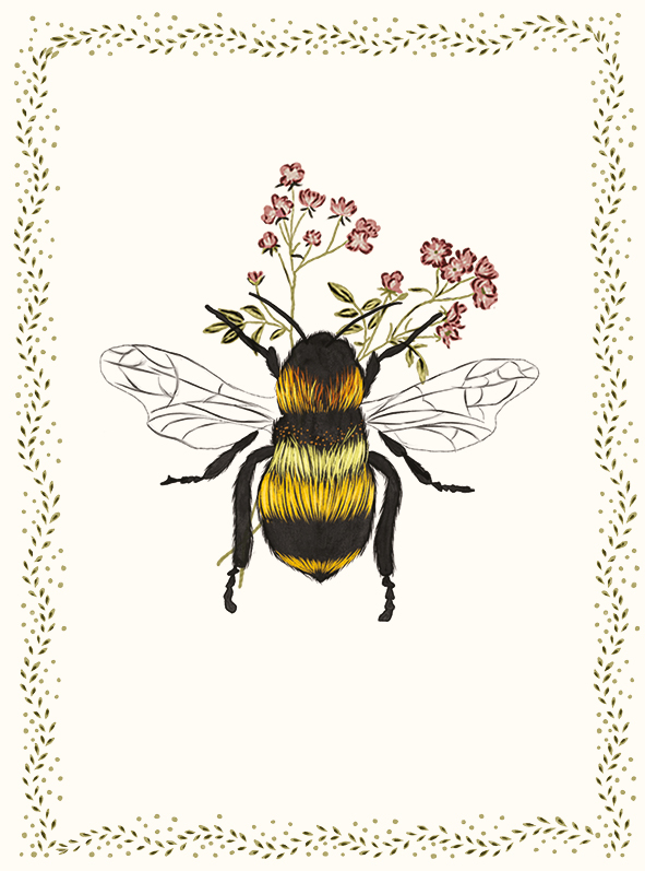 Bee Tale & Ivy Notecard