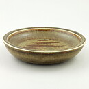 Carl-Harry Stålhane (1960s) Brown Studio Bowl with Abstract Decor 17 cm