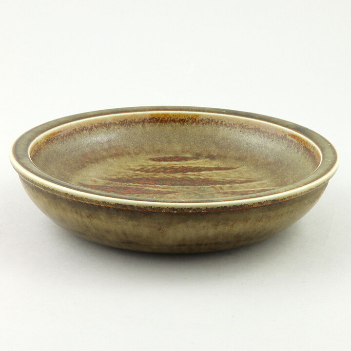 カールハリー・スタルハーネ  茶色いボウル  抽象的な模様  17cm  1960年代