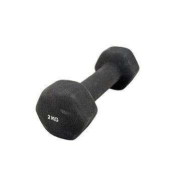Begagnad Svart Neoprenhantel, 2 kg (1 st)